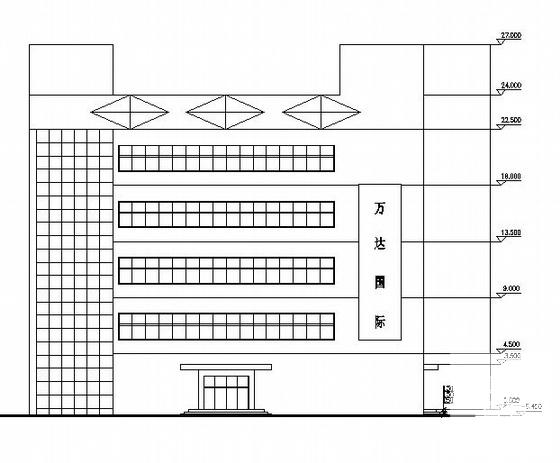 5层钢结构商场建筑施工CAD图纸（学生作业） - 2