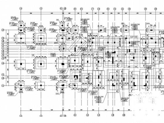 9层框架结构国际中心雅居结构CAD施工图纸 - 1