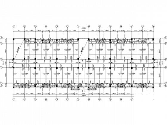 地下1层地上6层框架宿舍楼结构CAD施工图纸(柱下独立基础) - 1