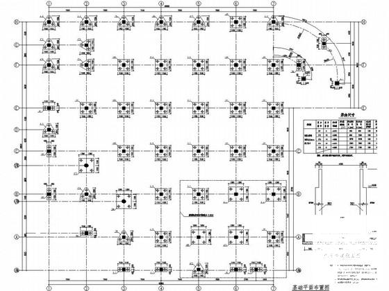 3层独立基础框架结构体育馆结构CAD施工图纸（初步设计） - 1