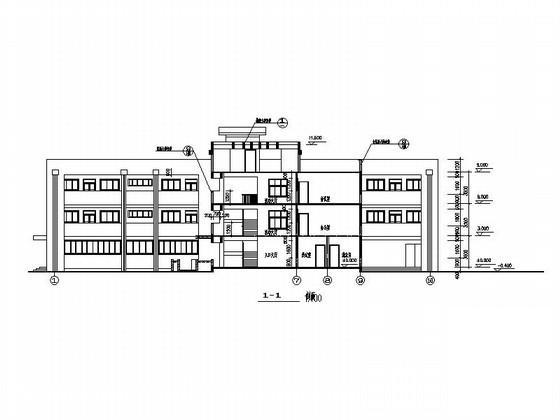 六班3层现代风格幼儿园建筑施工CAD图纸(节点详图) - 2