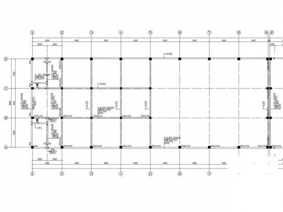 两层框架厂房混凝土结构CAD施工图纸 - 3