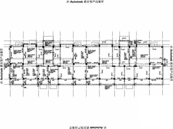 5层带车库框架结构住宅楼结构CAD施工图纸（独立基础） - 3