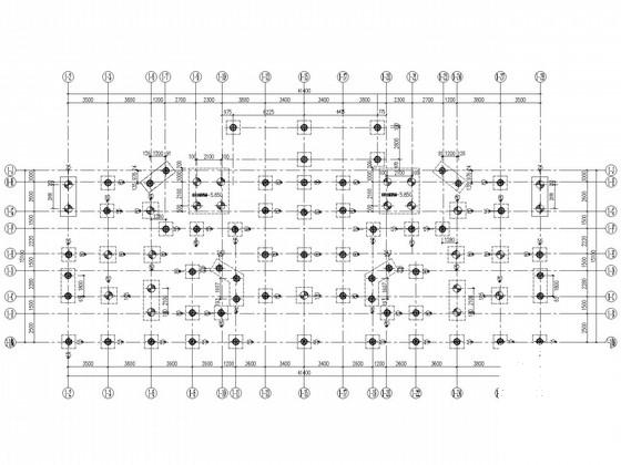 11层框架剪力墙安置小区结构CAD施工图纸(桩基、地下车库) - 3