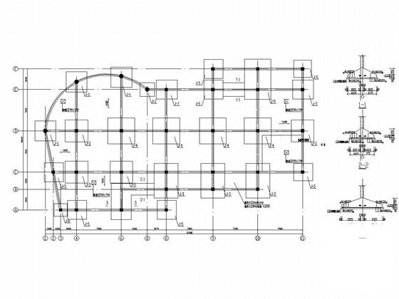 4层现浇板柱-剪力墙结构办公楼结构CAD施工图纸（建施） - 1
