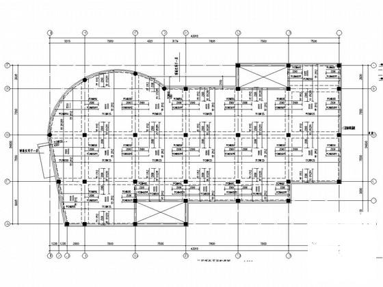 4层现浇板柱-剪力墙结构办公楼结构CAD施工图纸（建施） - 2