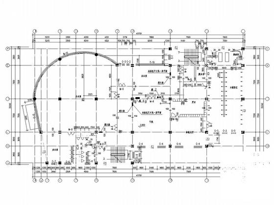 4层现浇板柱-剪力墙结构办公楼结构CAD施工图纸（建施） - 4