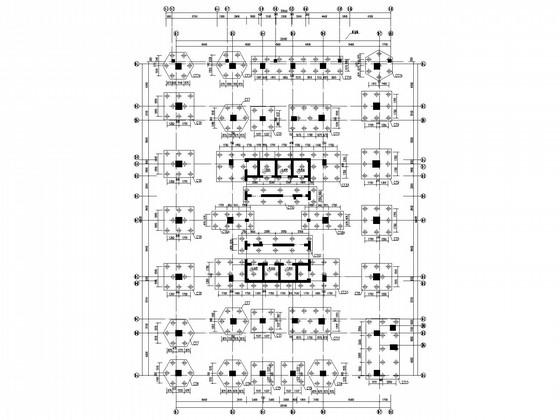 86米高24层框架核心筒商务楼结构CAD施工图纸 - 2