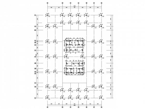 86米高24层框架核心筒商务楼结构CAD施工图纸 - 3