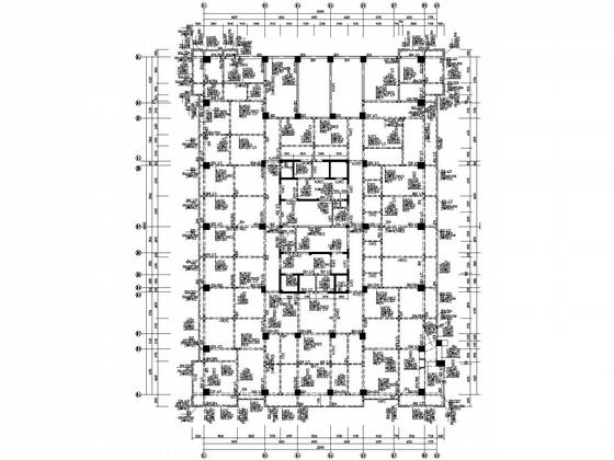 86米高24层框架核心筒商务楼结构CAD施工图纸 - 4