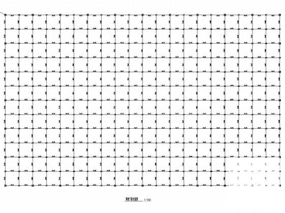 50X80米双坡网架结构CAD施工图纸 - 2