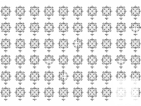 50X80米双坡网架结构CAD施工图纸 - 4