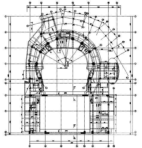 钢混结构剧院结构CAD施工图纸（桩基础） - 1
