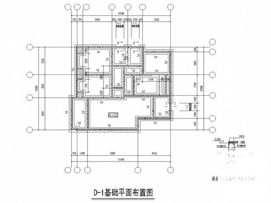 薄壁轻钢龙骨别墅结构CAD施工图纸 - 1