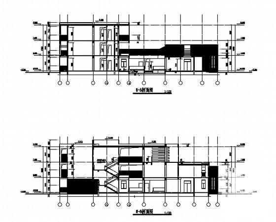 3层新城二期幼儿园建筑施工CAD图纸 - 2