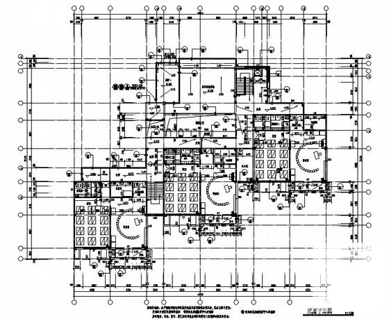 3层新城二期幼儿园建筑施工CAD图纸 - 3