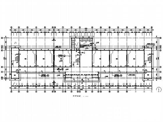 学校5层外廊式教学楼建筑施工CAD图纸 - 3