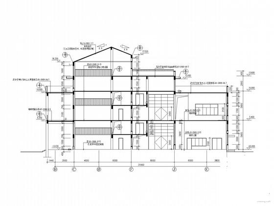 3层12班幼儿园建筑CAD施工图纸 - 2