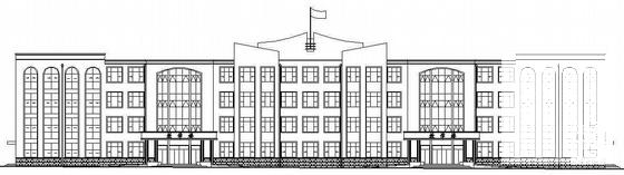 小学4层教学楼建筑施工CAD图纸（有效果图纸） - 1