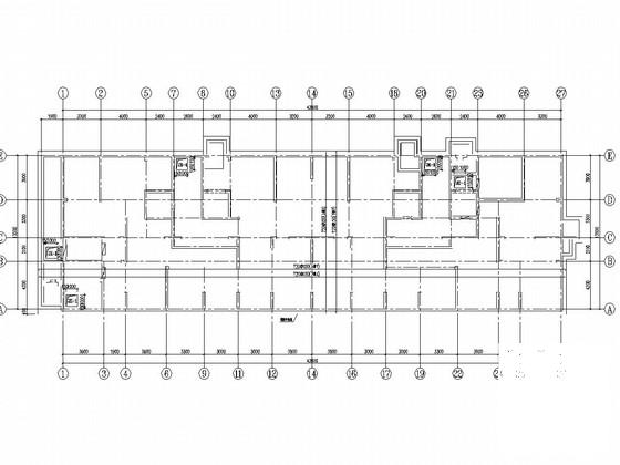 4层剪力墙结构住宅楼结构CAD施工图纸（桩基础） - 3