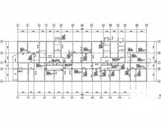 4层剪力墙结构住宅楼结构CAD施工图纸（桩基础） - 4