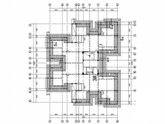 11层框剪结构住宅楼结构CAD施工图纸 - 3