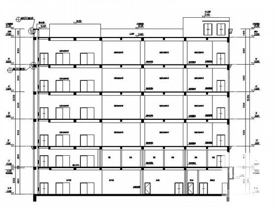 5层现代风格立体停车库建筑设计CAD施工图纸（知名建筑事务所）(混凝土框架) - 1