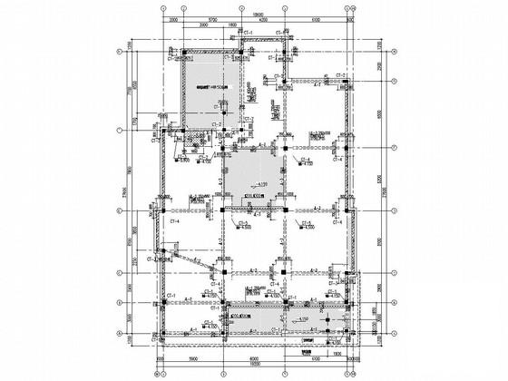 两层框架结构住宅楼结构施工图(共两套CAD图纸)(梁平法配筋图) - 2