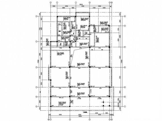 两层框架结构住宅楼结构施工图(共两套CAD图纸)(梁平法配筋图) - 3