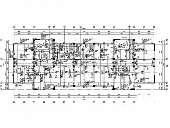 10层框剪结构办公楼结构CAD施工图纸（桩基础） - 4