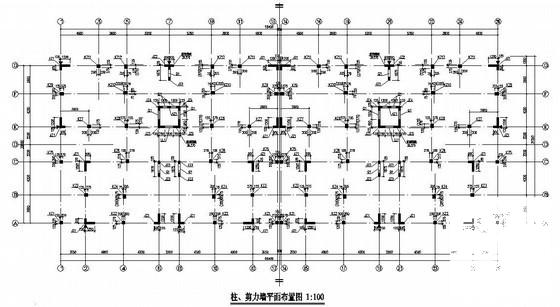 10层桩基础框剪结构经济实用房结构CAD施工图纸 - 1