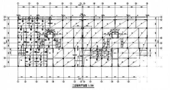 10层桩基础框剪结构经济实用房结构CAD施工图纸 - 2
