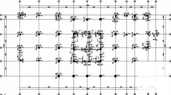 16层现浇框架核心筒办公建筑结构CAD施工图纸（8度抗震）(剪力墙构造边缘) - 1