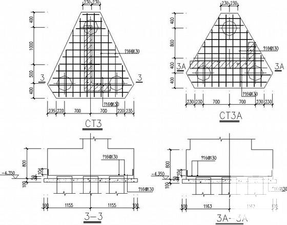 七度区剪力墙住宅结构CAD施工图纸（桩基础） - 4