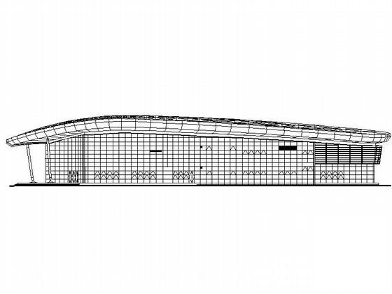 现代五项赛事中心新闻赛事中心建筑施工CAD图纸 - 1