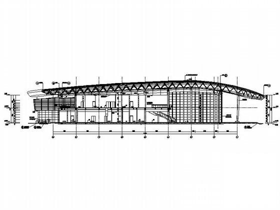 现代五项赛事中心新闻赛事中心建筑施工CAD图纸 - 2