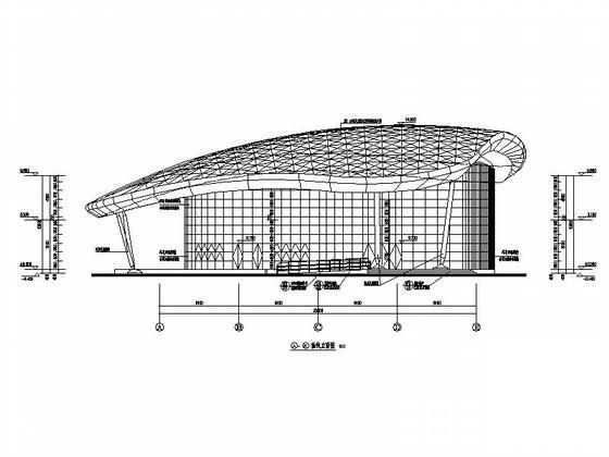 现代五项赛事中心新闻赛事中心建筑施工CAD图纸 - 4