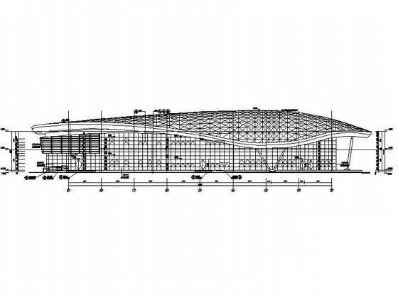 现代五项赛事中心新闻赛事中心建筑施工CAD图纸 - 5