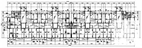 12层剪力墙结构住宅楼结构CAD施工图纸（7度抗震）(平面布置图) - 2
