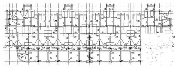 12层剪力墙结构住宅楼结构CAD施工图纸（7度抗震）(平面布置图) - 3