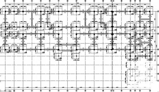 地上3层带阁楼框架教学楼结构CAD施工图纸 - 1