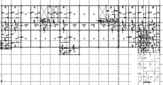 地上3层带阁楼框架教学楼结构CAD施工图纸 - 2