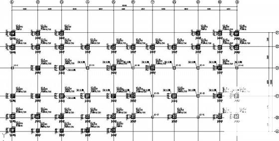 平屋面3层框架办公楼结构CAD施工图纸（7度抗震）(梁配筋图) - 2