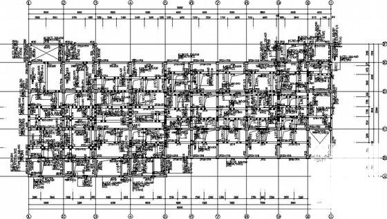 平屋面3层框架办公楼结构CAD施工图纸（7度抗震）(梁配筋图) - 3