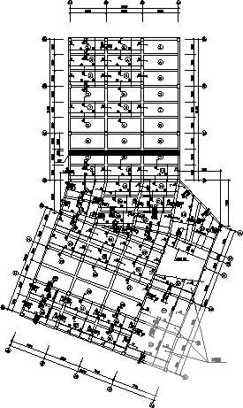 公寓地下车库现浇混凝土结构CAD施工图纸 - 2