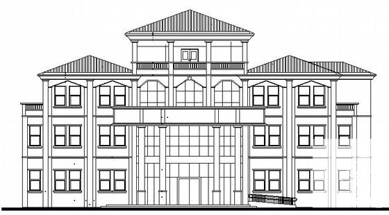 小区3层会所建筑CAD施工图纸(卫生间详图) - 1