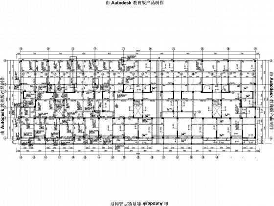 一字型18层框架剪力墙住宅楼结构CAD施工图纸 - 3