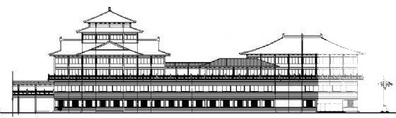 3层娱乐中心综合楼建筑扩初CAD图纸 - 1