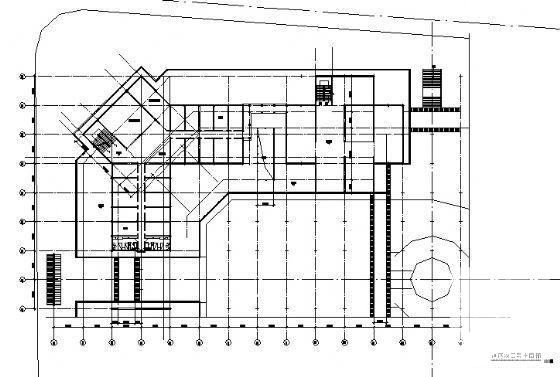 3层娱乐中心综合楼建筑扩初CAD图纸 - 3