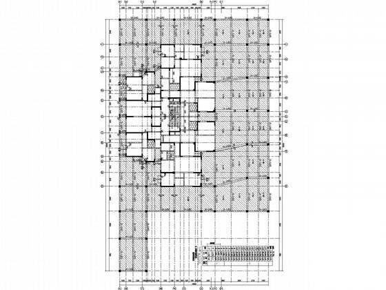 21层框剪综合楼结构CAD施工图纸(桩基、独基)(梁平法配筋图) - 1